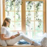 Whaline 9 Sheets Spring Flowers Window Clings Eucalyptus Flo... - Image 7