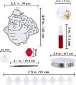 Winlyn 24 Sets Thanksgiving Suncatchers Ornaments Decoration... - Image 9