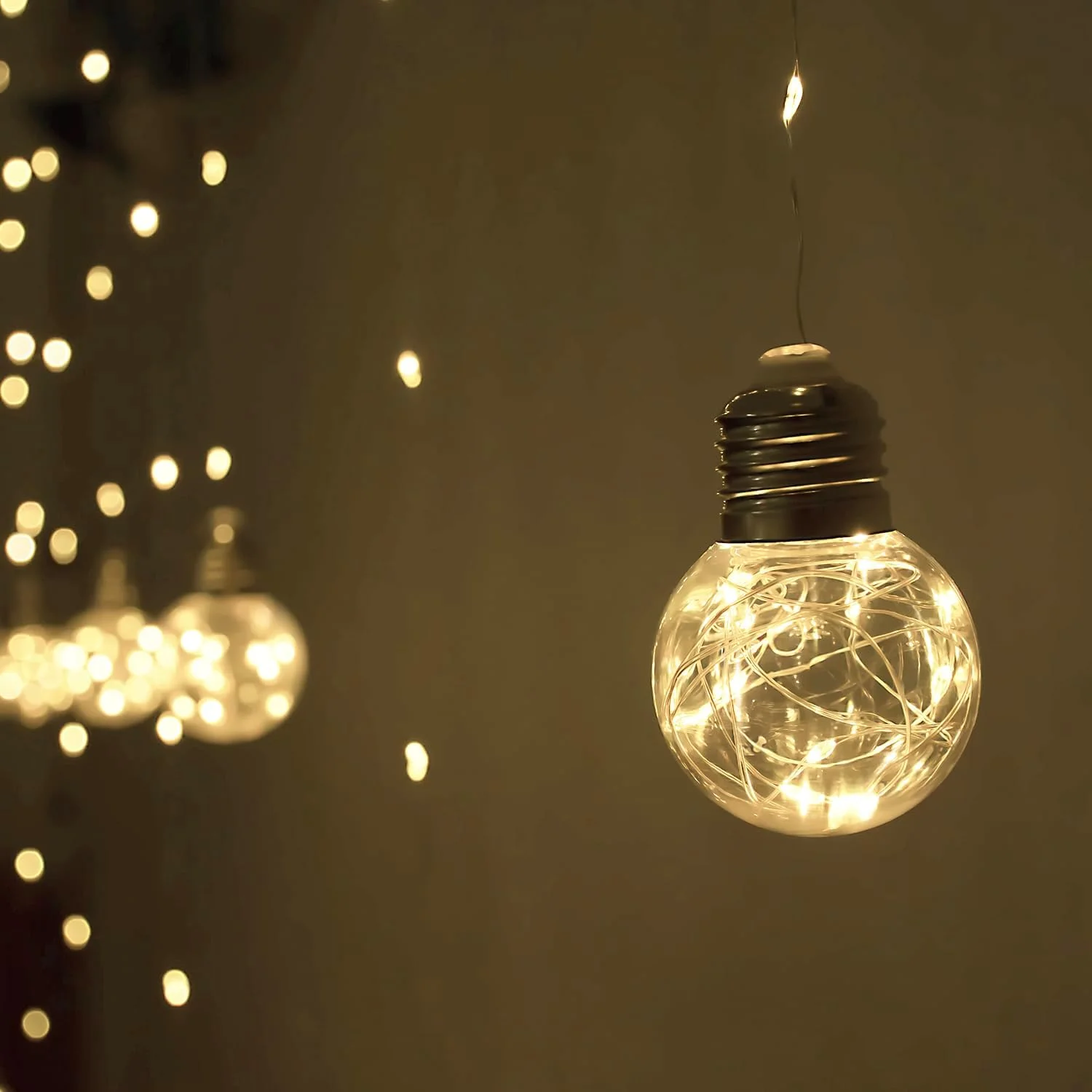 YOLIGHT Wishing Ball Curtain Lights 200 LED Window Curtain S... - Image 3