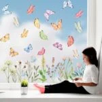 Horaldaily 50 PCS Spring Summer Window Cling Sticker, Waterc... - Image 5
