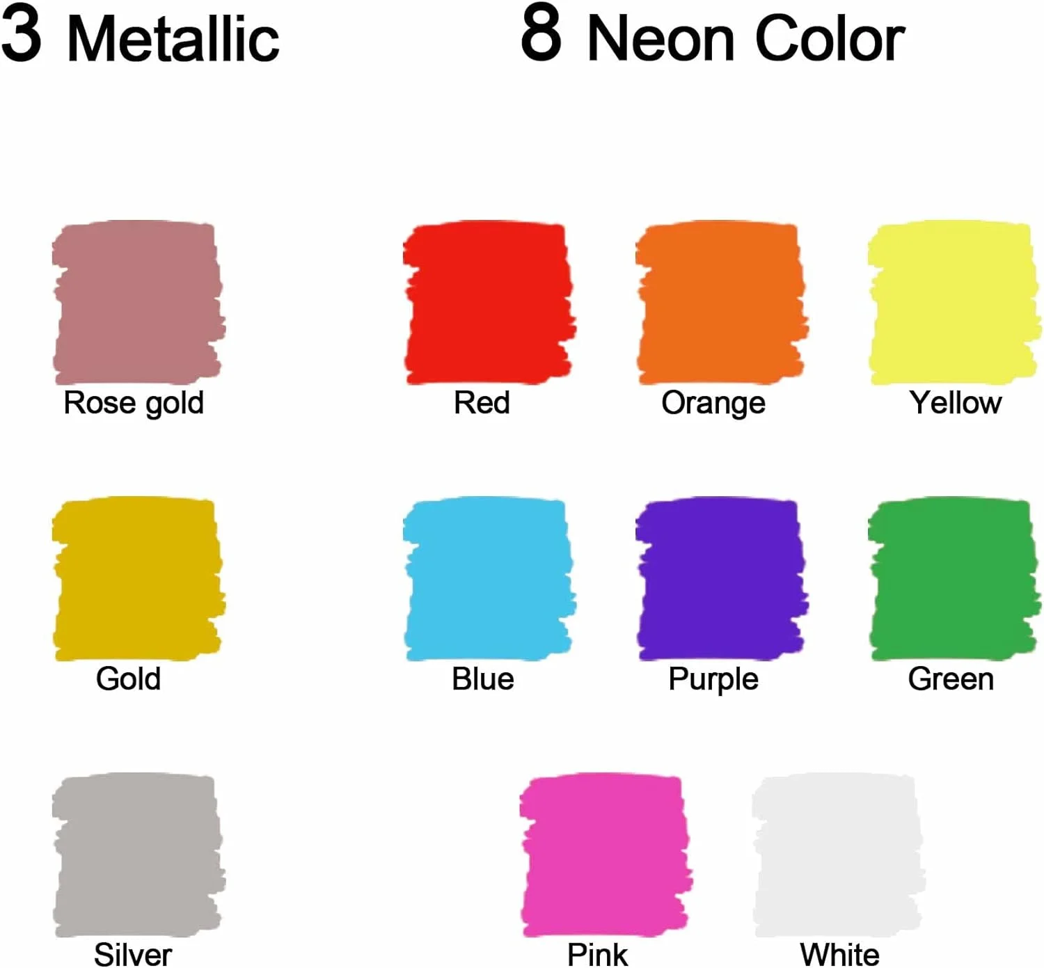 12 Pack Window Marker for Car,Washable Paint Chalk Markers w... - Image 3