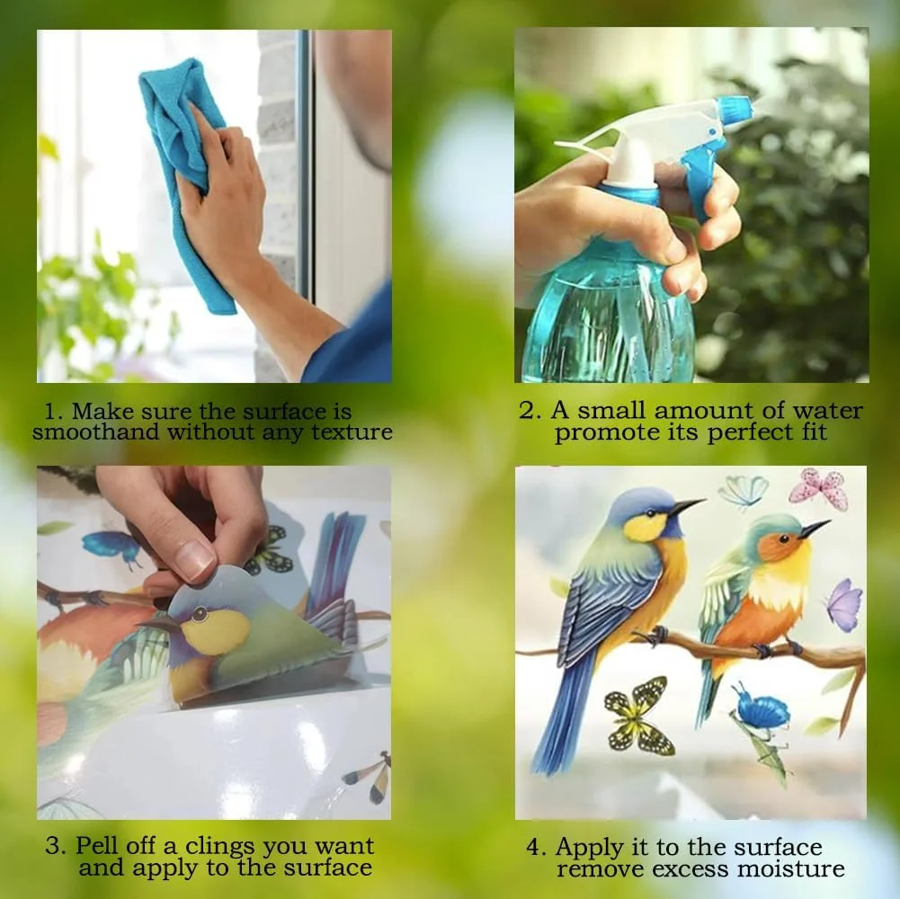 Vibrant Spring & Summer Window Clings - 78 PCS of Butterfly,... - Image 7