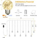 YOLIGHT Wishing Ball Curtain Lights 200 LED Window Curtain S... - Image 7