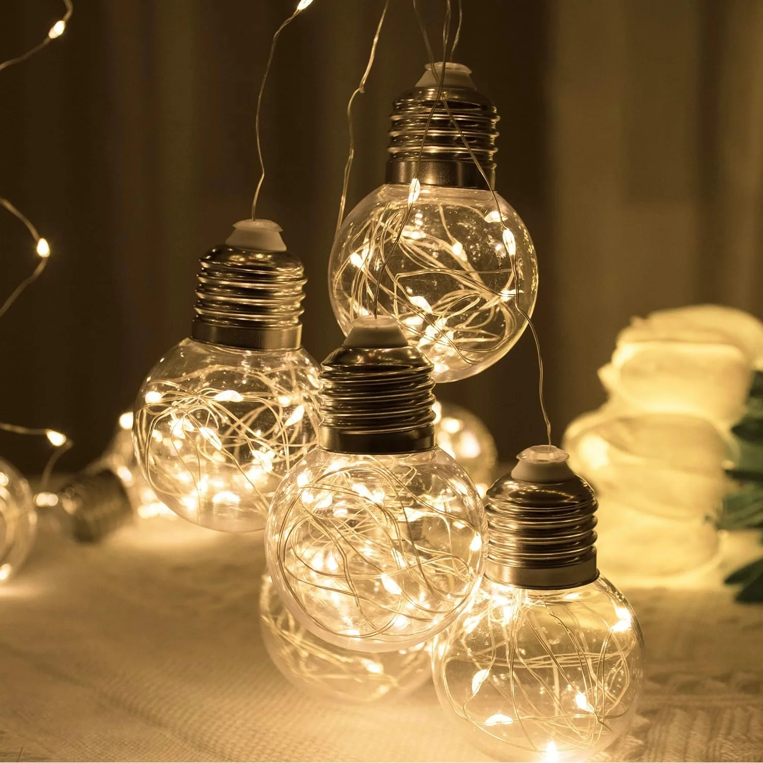 YOLIGHT Wishing Ball Curtain Lights 200 LED Window Curtain S... - Image 5