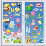Large Summer Window Clings - 4 Sheets 63 Pcs Summer Theme Po... - Image 2