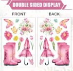 Whaline 75Pcs Spring Summer Tulip Window Clings Tulip Flower... - Image 8