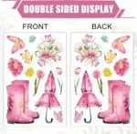 Whaline 75Pcs Spring Summer Tulip Window Clings Tulip Flower... - Image 8
