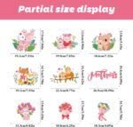 HiloPack Mother's Day Decorations Window Clings 10 Sheets Ha... - Image 6