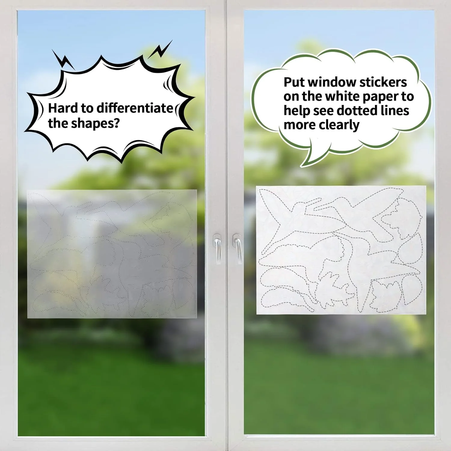 36 Pieces Window Decals for Bird Strikes, Window Clings Prev... - Image 9