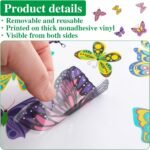 99 Pcs Spring Window Clings Butterfly Flower Window Stickers... - Image 5