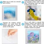 Whaline 6 Sheets Spring Summer Window Clings Watercolor Hydr... - Image 8