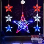 LOLStar 4th of July Lights, 3 Pack Red White and Blue Window... - Image 5
