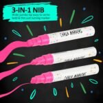 12 Pack Window Marker for Car,Washable Paint Chalk Markers w... - Image 4