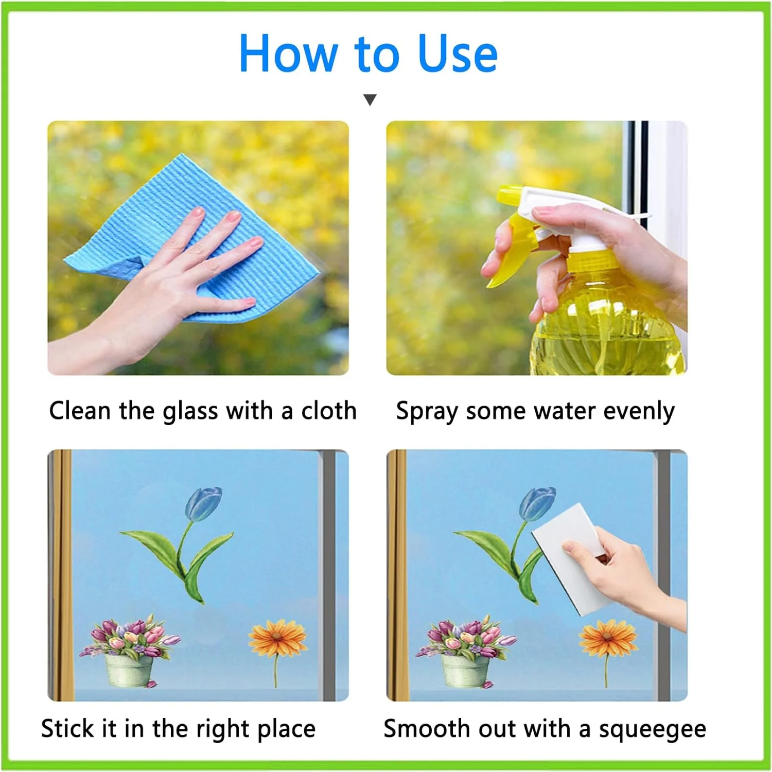 iMant Spring Window Clings for Glass Windows, 132pcs Spring ... - Image 7