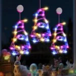 LOLStar Easter Window Lights, 3 Pack Easter Gnomes Decoratio... - Image 9
