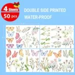 Horaldaily 50 PCS Spring Summer Window Cling Sticker, Waterc... - Image 6