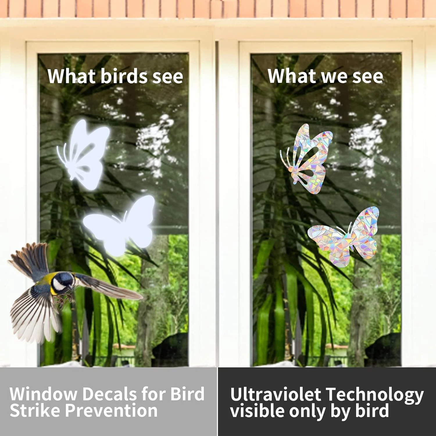 36 Pieces Window Decals for Bird Strikes, Window Clings Prev... - Image 4