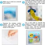 Whaline 6 Sheet Summer Window Clings Cartoon Beach Hawaii Co... - Image 8