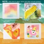 Whaline 9 Sheets Summer Window Clings Cartoon Gnome Ice Loll... - Image 8