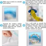 Whaline 75Pcs Spring Summer Tulip Window Clings Tulip Flower... - Image 7