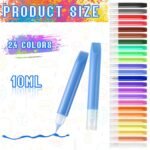 Motipuns 24 Pcs Suncatcher Paint Pens DIY Stained Glass Wind... - Image 4