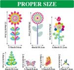 99 Pcs Spring Window Clings Butterfly Flower Window Stickers... - Image 3