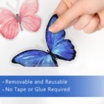 Mfault 4th of July Summer Wild Flower Patriotic Window Cling... - Image 7