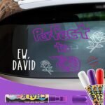 shirylzee Window Chalk Markers for Cars Washable, 8 Pack 10m... - Image 8