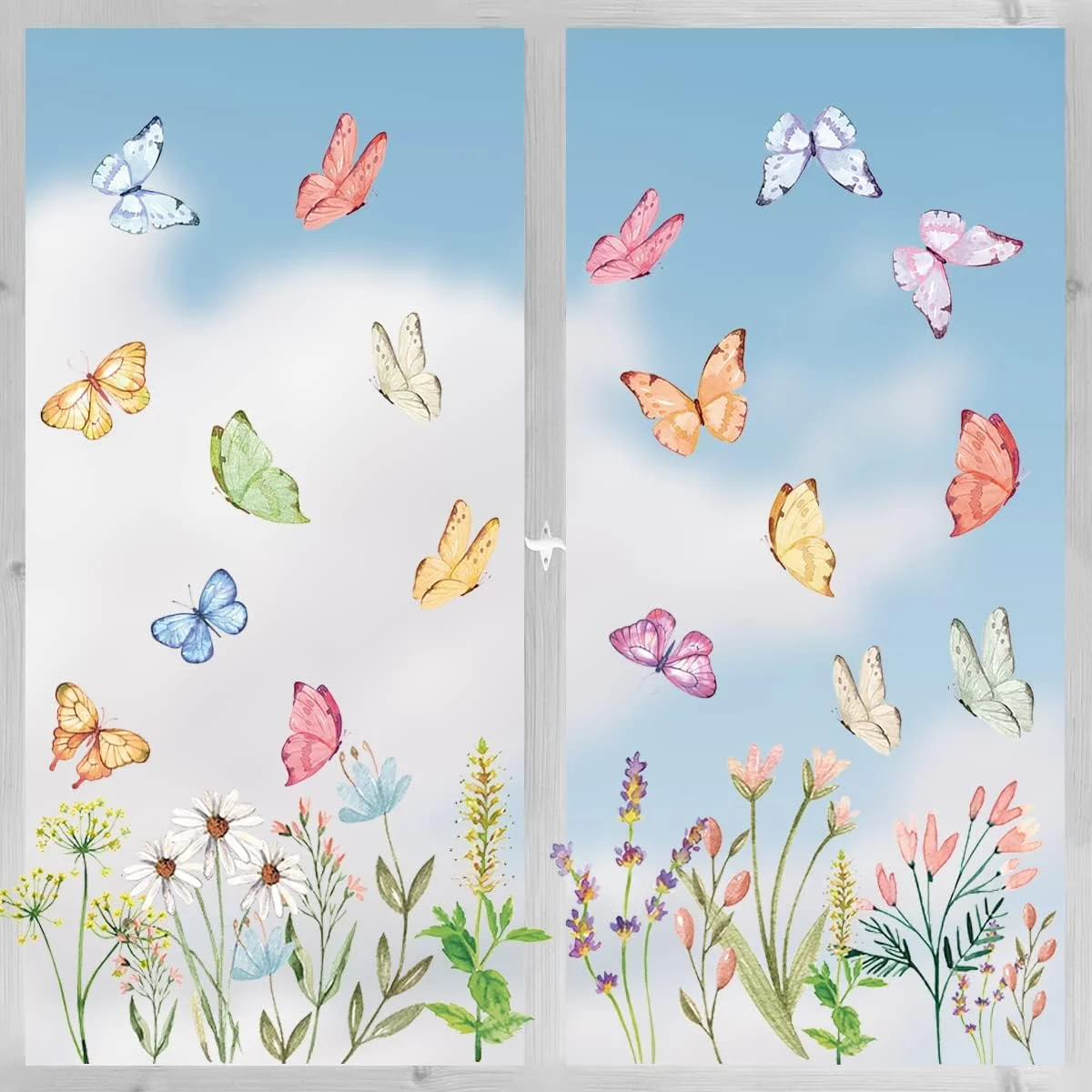 Horaldaily 50 PCS Spring Summer Window Cling Sticker, Waterc... - Image 4
