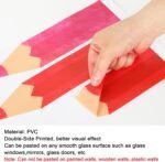 Whaline 9 Sheets Watercolor Pencil Window Clings Double-Side... - Image 7