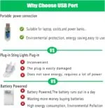 WEISITE Star Lights, 20FT 40Led Christmas Star String Lights... - Image 7