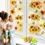 Sunflower Window Clings Large Size Sunflower Window Decals F... - Image 8
