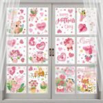 HiloPack Mother's Day Decorations Window Clings 10 Sheets Ha... - Image 3