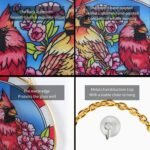 Opohaome Cardinal Suncatcher Stained Glass Window Hangings f... - Image 6