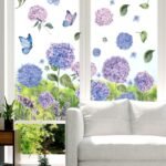 Whaline 6 Sheets Spring Summer Window Clings Watercolor Hydr... - Image 7