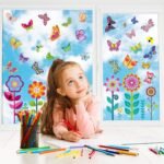 99 Pcs Spring Window Clings Butterfly Flower Window Stickers... - Image 8
