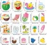 Large Summer Window Clings - 4 Sheets 63 Pcs Summer Theme Po... - Image 7