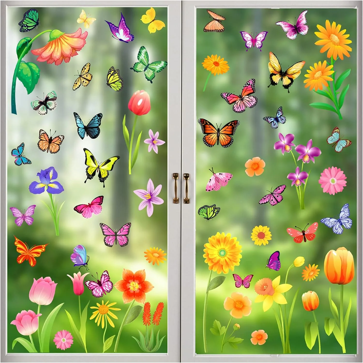 Spring Window Clings, Summer Decorations for Glass Windows,2... - Image 2