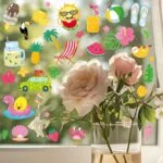 Large Summer Window Clings - 4 Sheets 63 Pcs Summer Theme Po... - Image 5