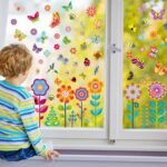 99 Pcs Spring Window Clings Butterfly Flower Window Stickers... - Image 6