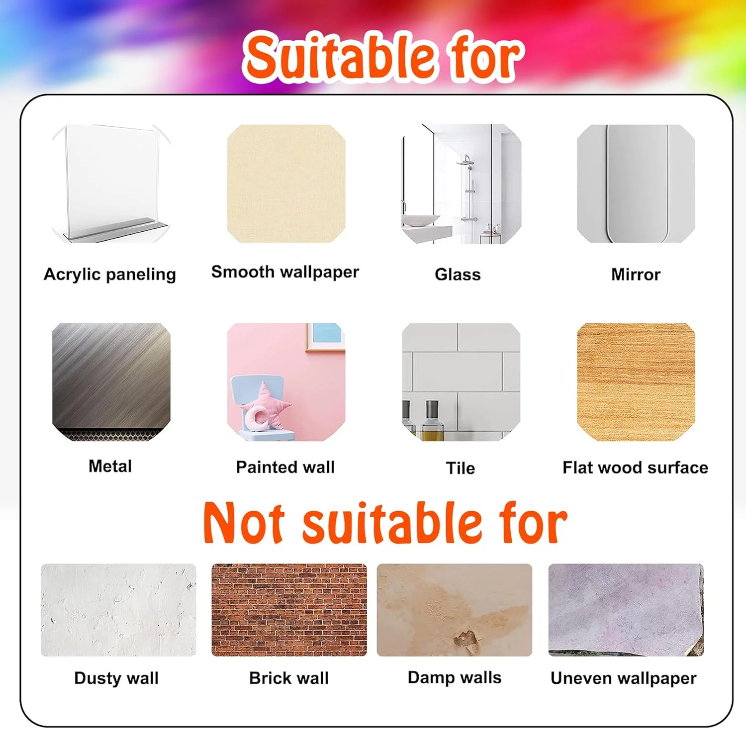 Colorful Inspirational Quotes Wall Decals Watercolor Paint S... - Image 4