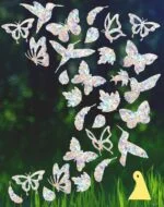 36 Pieces Window Decals for Bird Strikes, Window Clings Prev... - Image 2