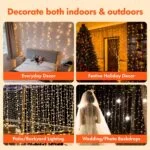 Twinkle Star 300 LED Curtain String Lights, 8 Modes Fairy Ha... - Image 4