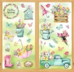 Whaline 75Pcs Spring Summer Tulip Window Clings Tulip Flower... - Image 2