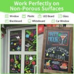 Jumbo Chalk Window Markers for Cars Glass Washable - 8 Color... - Image 5