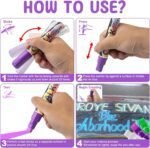 shirylzee Window Chalk Markers for Cars Washable, 8 Pack 10m... - Image 5