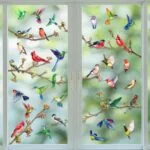 Spring Summer Bird Window Clings - 9 Sheet Hummingbirds Bran... - Image 4