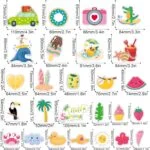 Large Summer Window Clings - 4 Sheets 63 Pcs Summer Theme Po... - Image 8