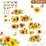Sunflower Window Clings Large Size Sunflower Window Decals F... - Image 5