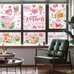 HiloPack Mother's Day Decorations Window Clings 10 Sheets Ha... - Image 8